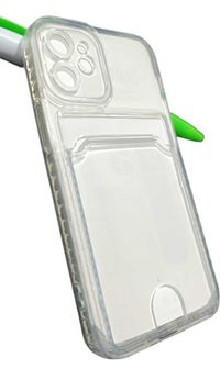 Capa Transparente com Porta Cartões para Iphone 12 Mini