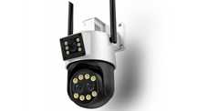 Потужна WiFI IP Камера відеоспостереження 9MP ICSEE бінокулярна 8x зум