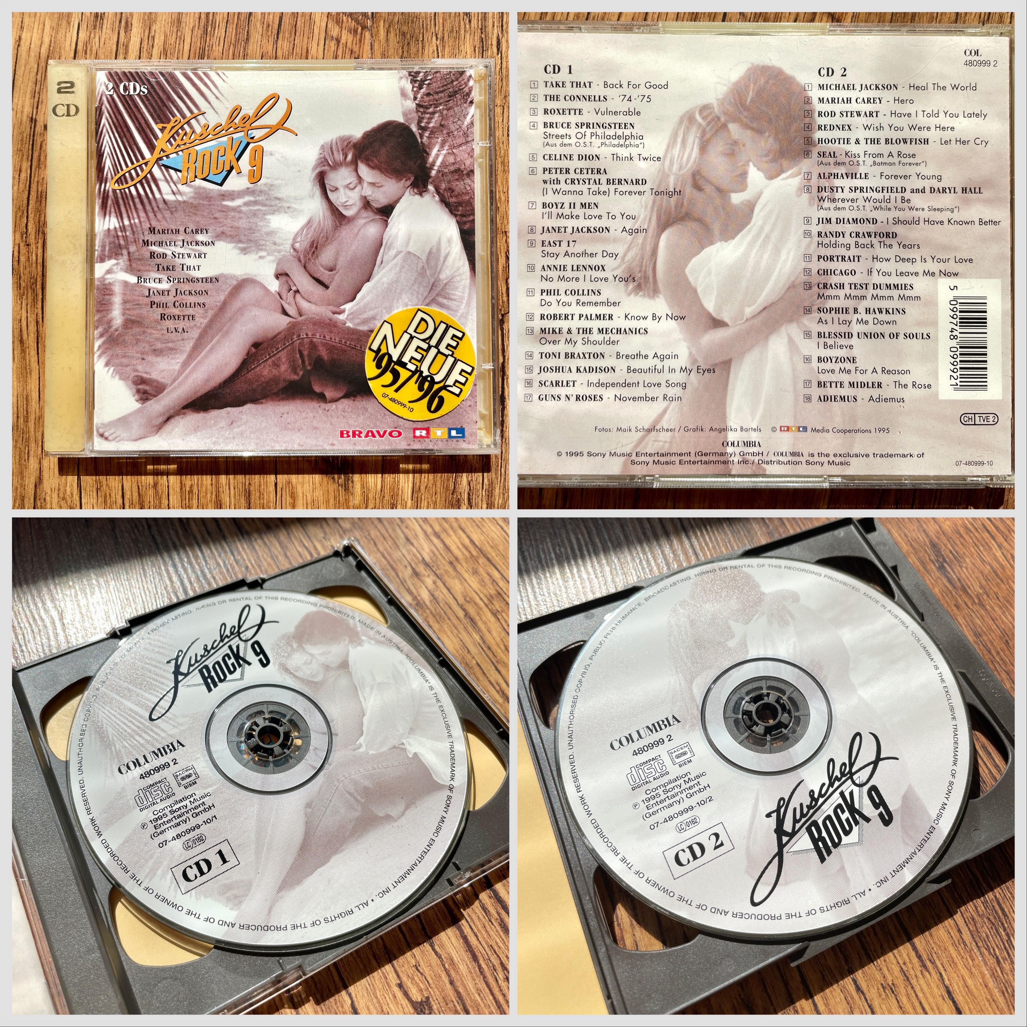 2CD Фирменный диск Kuschelrock 1,4,7,9,11,12  Germany