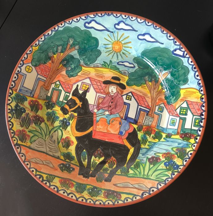 Prato de cerâmica alentejano