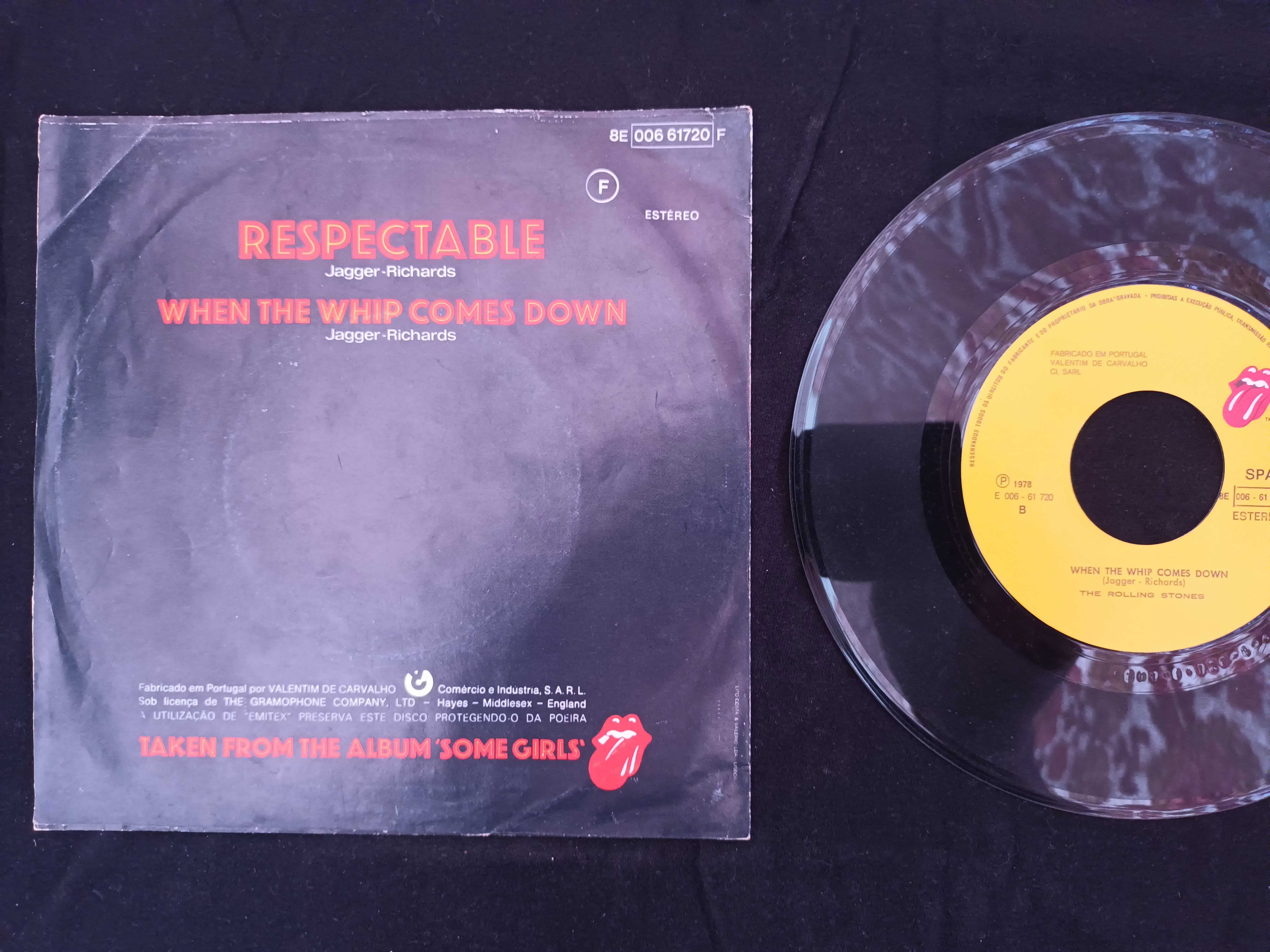 Disco de Vinil 45 RPM – The Rolling Stones – Respectable …