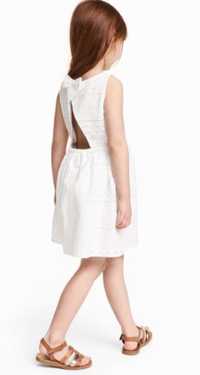 H&M hawtowana sukienka z odkrytymi plecami 4-5l