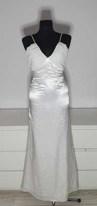 Sukienka biała Wieczorowa Bal  wesele slub S