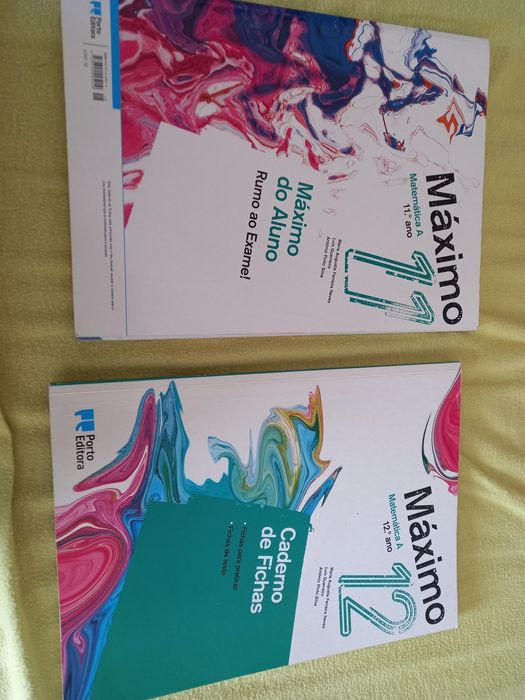 2 Livros fichas matemática 11 e 12 Ano cada