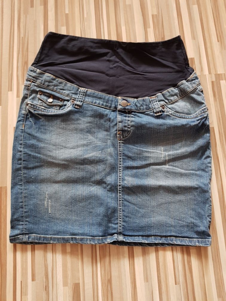 Spódnica ciążowa H&M MAMA spódnica ciążowa jeansowa