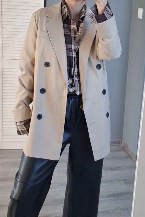 Marynarka dwurzędowa włoska sm beż