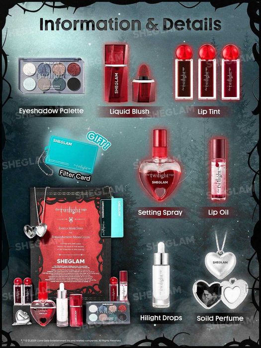 Набір "Сутінки" Twilight Saga X SHEGLAM Full Collection Set