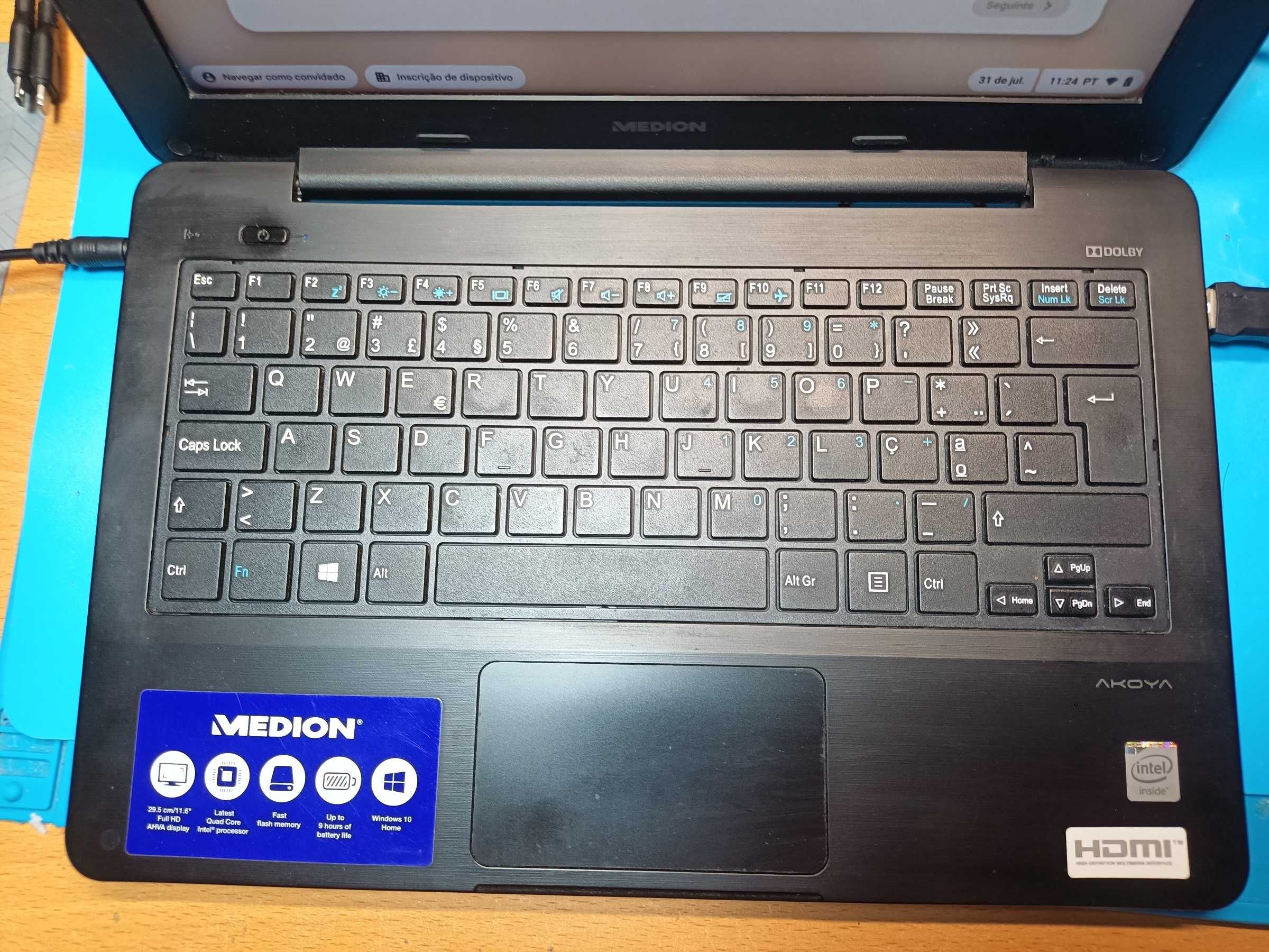 Portatil Medion Akoya S2217 ,Impecavel a Trabalhar