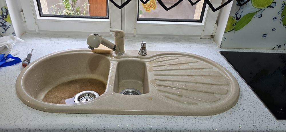 Zlew granitowy piaskowy