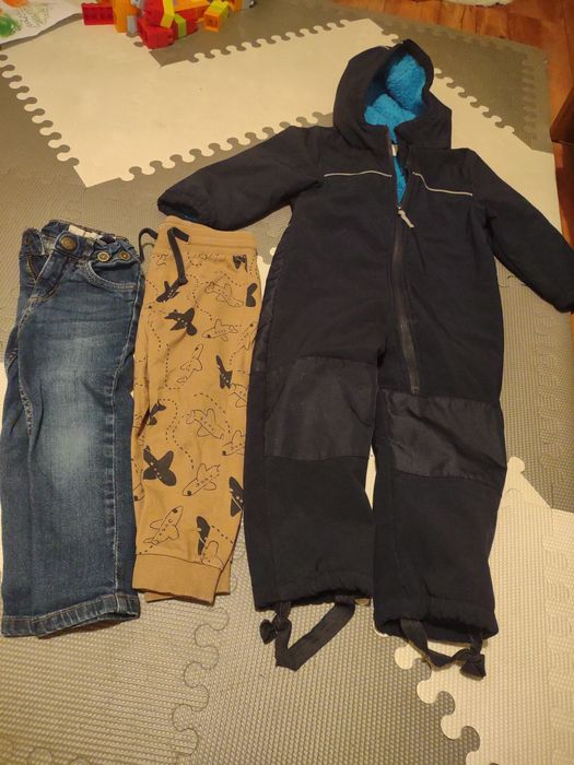 Kombinezon, spodnie zimowe  i inne roz.92