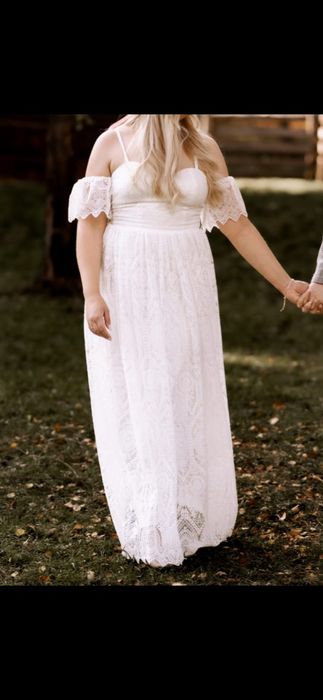 Suknia ślubna boho r. 40