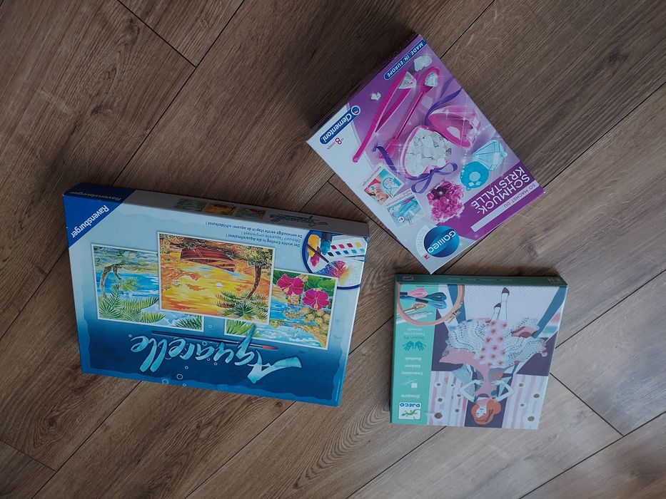 Zestaw kreatywny nastolatki, malowanie, naszyjnik