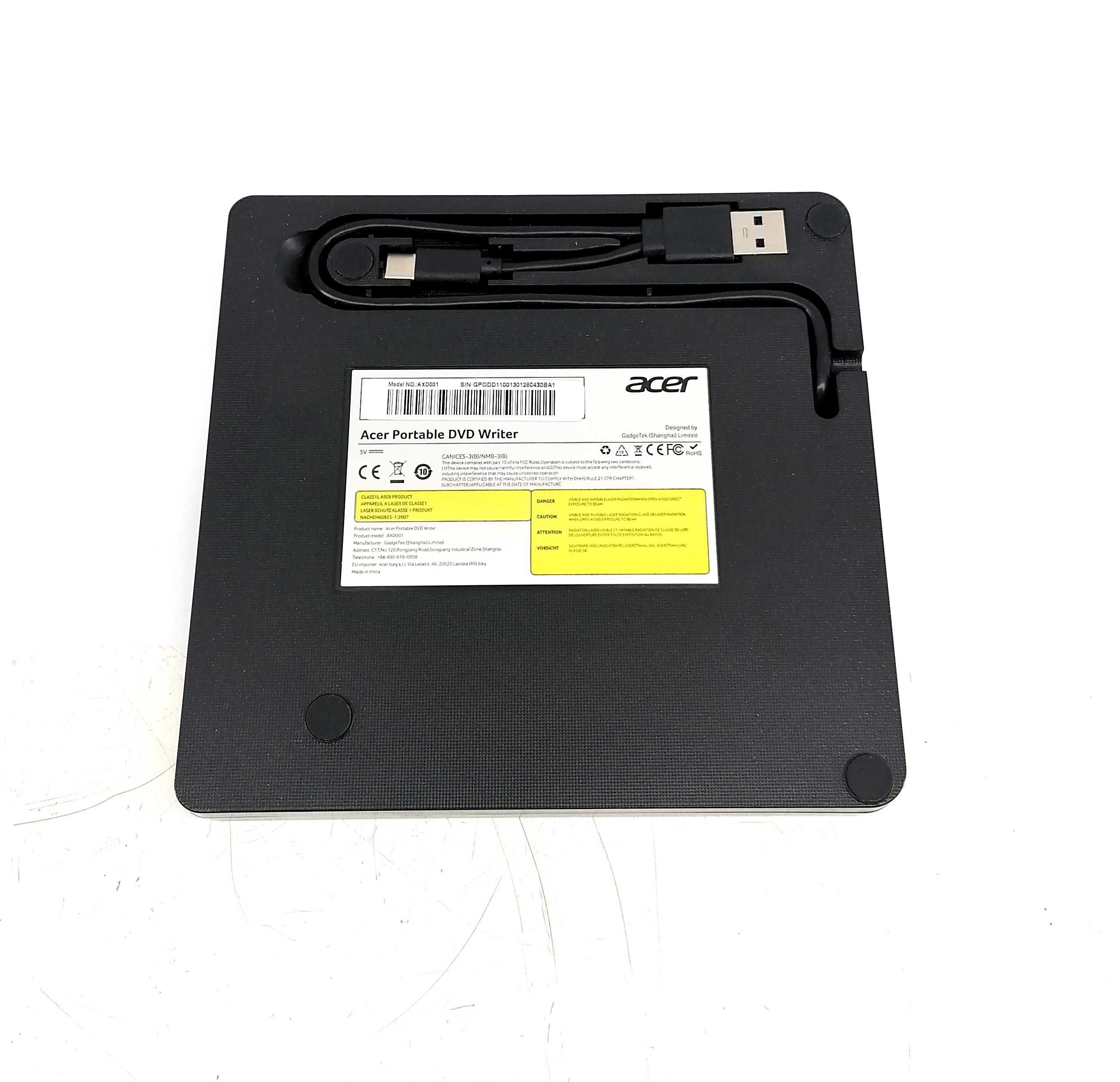 Zewnętrzny napęd DVD ACER GP.ODD11.001 USB 3.0 BDB STAN!