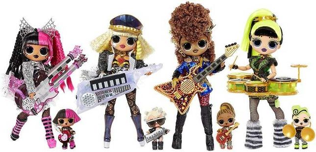 LOL Surprise Куклы набор суперсюрприз 2 рок группы OMG Remix Super