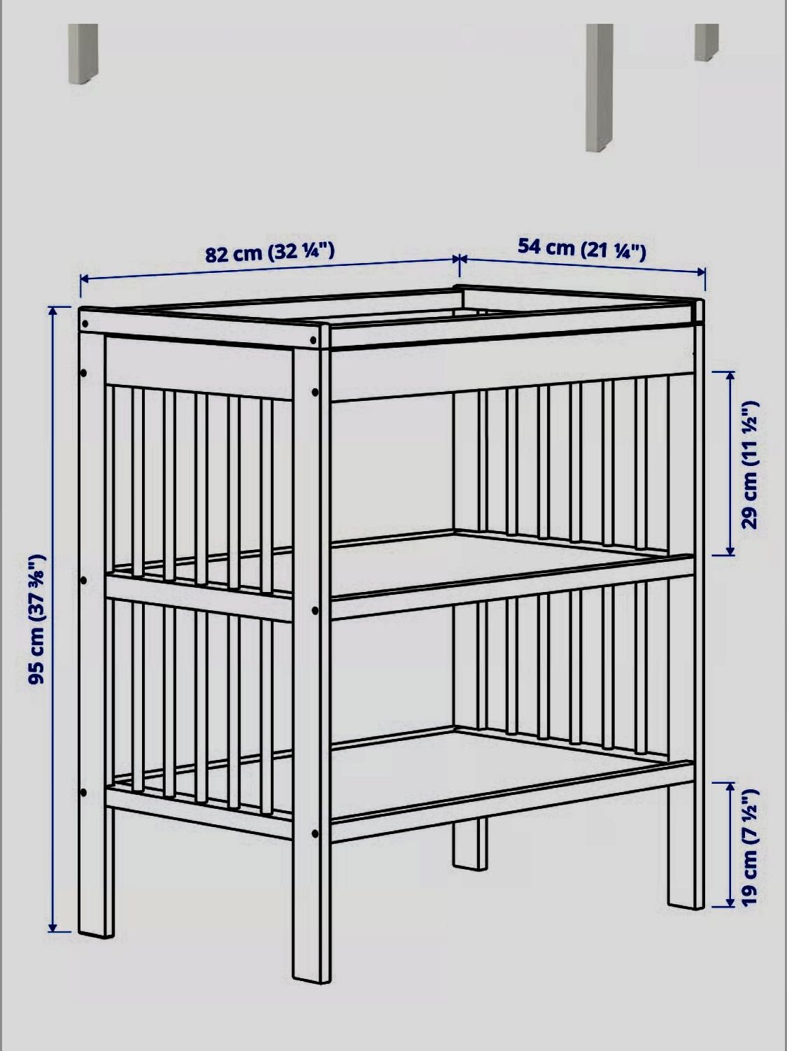 Trocador Gulliver (Ikea) branco