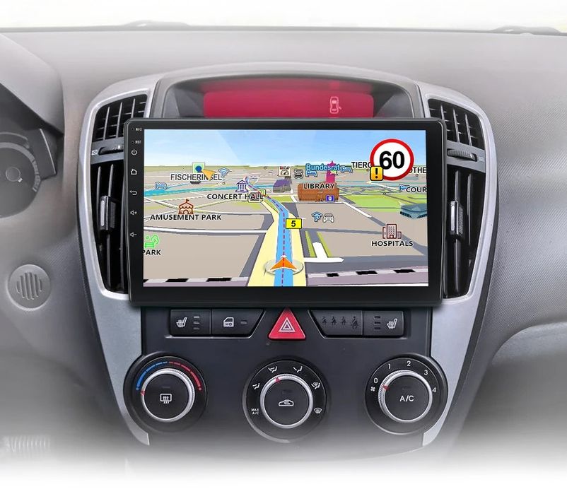 Rádio 9" Android Kia Ceed 2007-09 Carplay GPS wifi Bluetooth NOVO