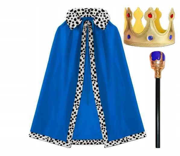 Kostium Króla Dziecięcy – Strój na Jasełka  Peleryna, Korona, Berło