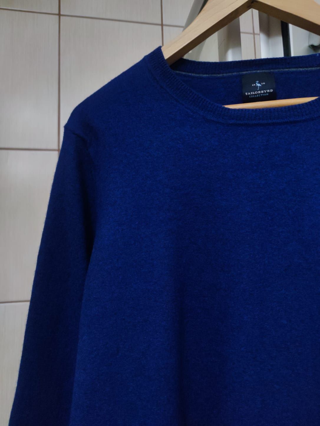Sweter klasyczny Tailorbyrd XXL męski oversize przewiewny granatowy ni