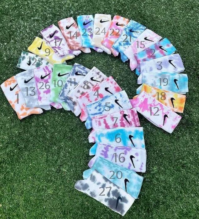 Високі шкарпетки tie-dye nike чоловічого розміру 40-45
