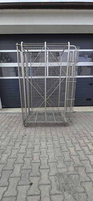 Kosz siatkowy gitterbox  kontener siatkowy klatka zamykany kosz