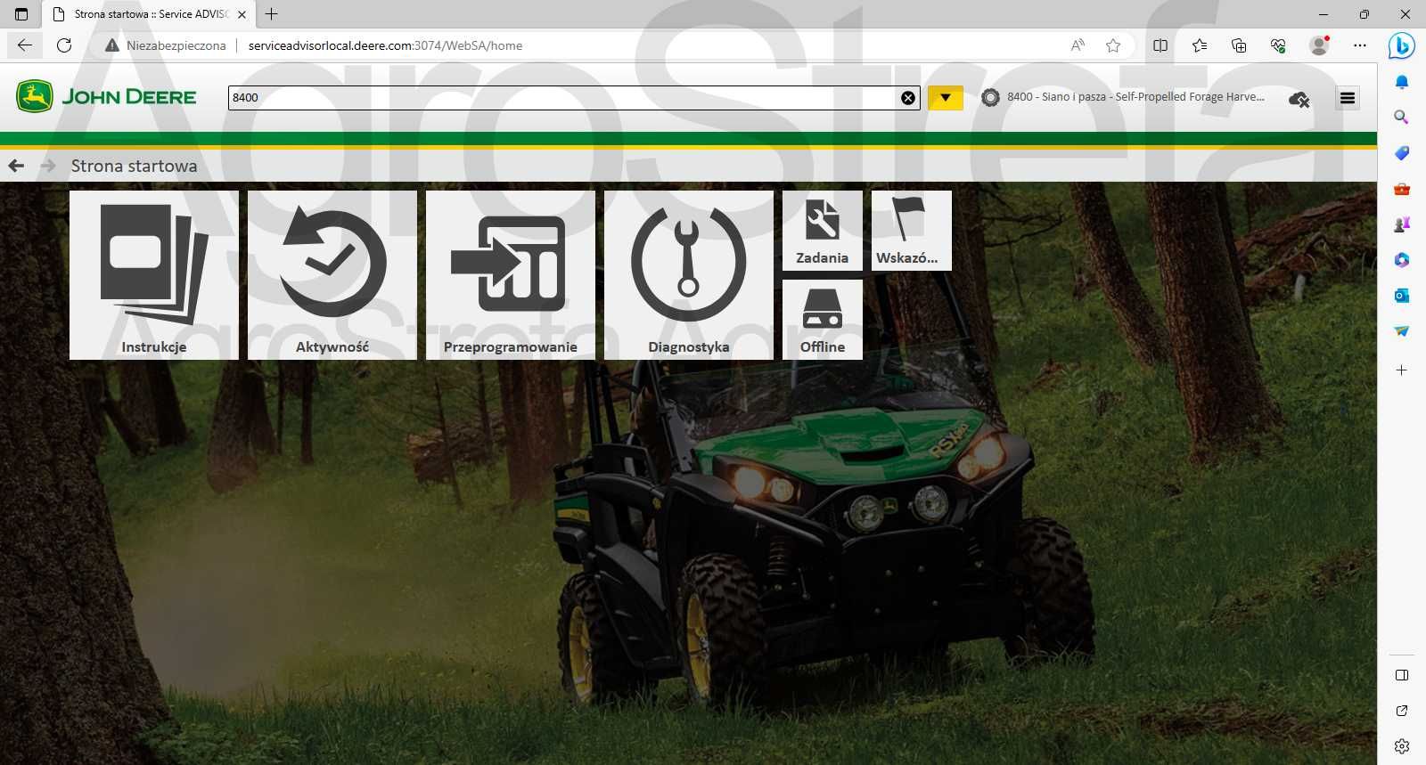 NAJNOWSZA WERSJA John Deere Service Advisor 5.3 PL EDL V2 V3