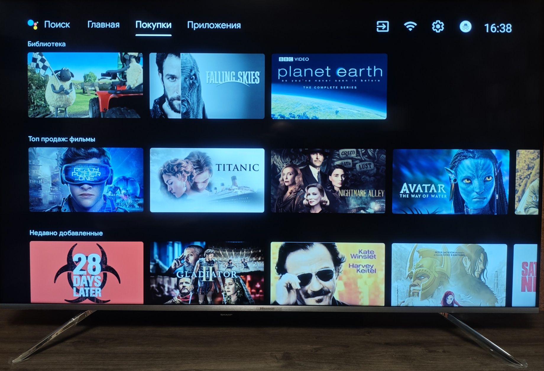 Телевизор UHD 4K/Hisense 65B7700UW/Android TV/Фокстрот/новый