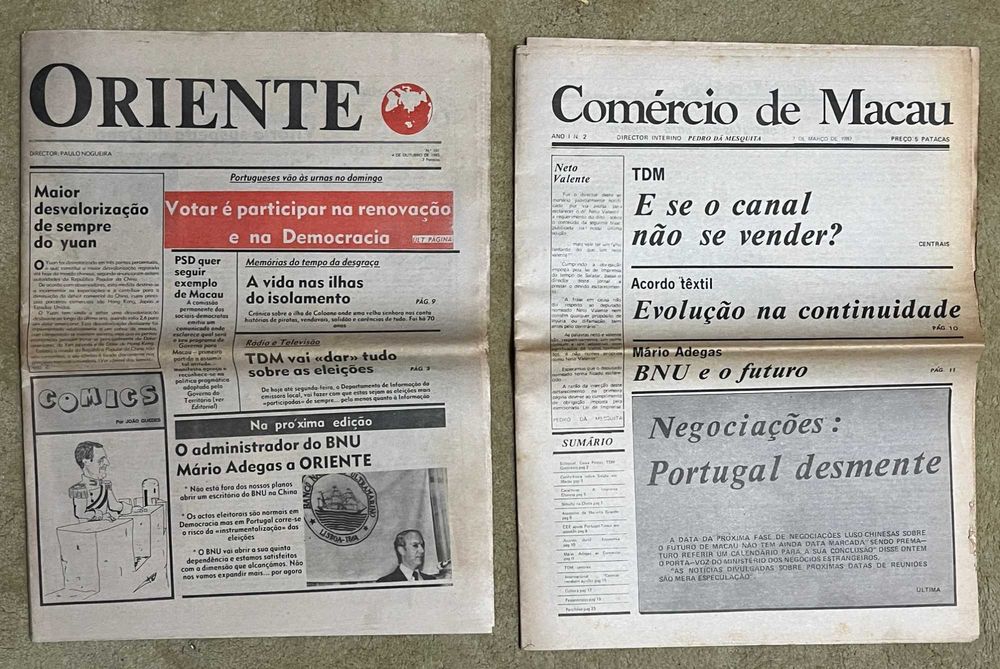 Jornais antigos diversos - a saldar 1,5€ unidade