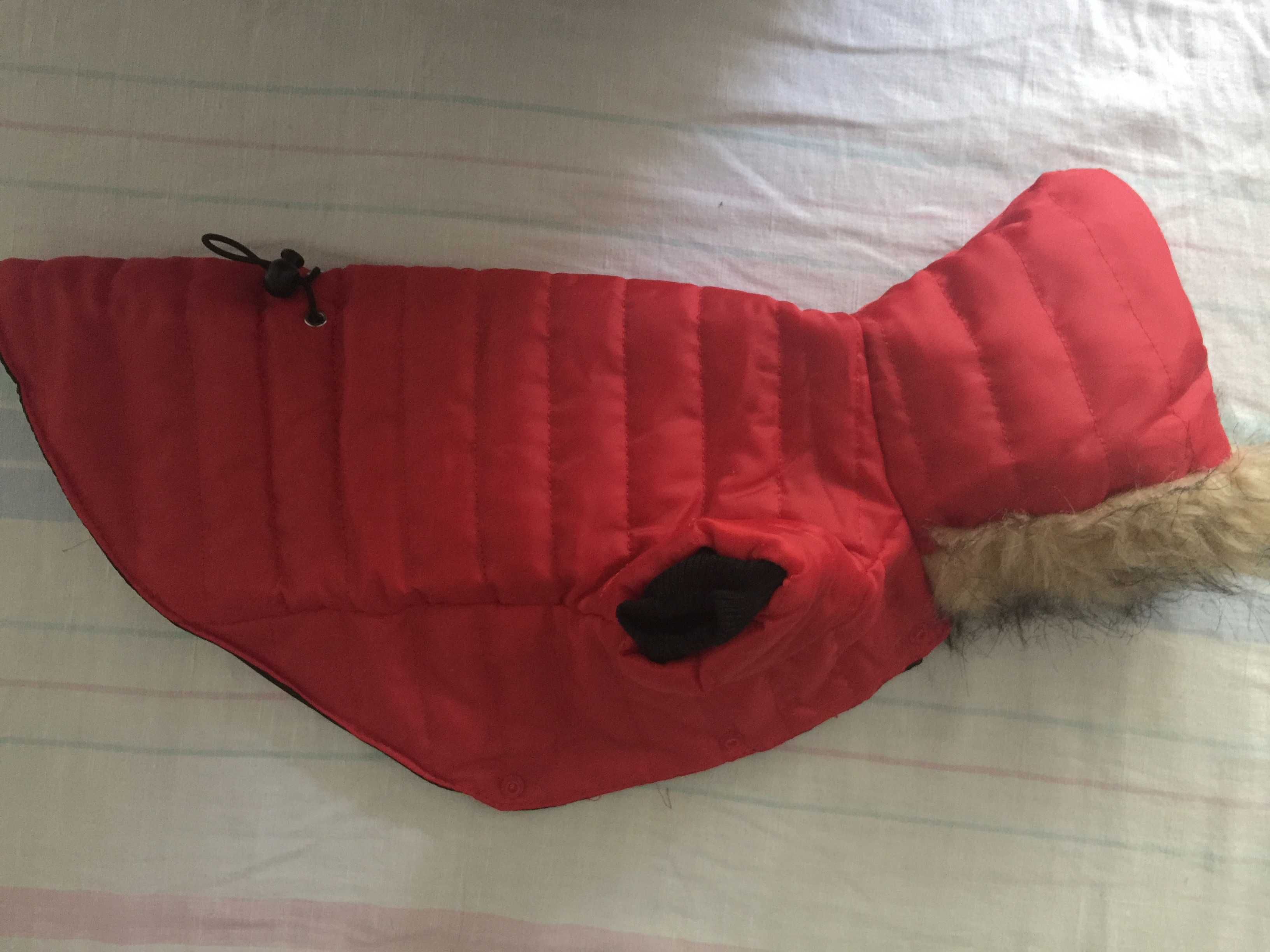 Тёплая курточка пальто накидка для небольшой собаки