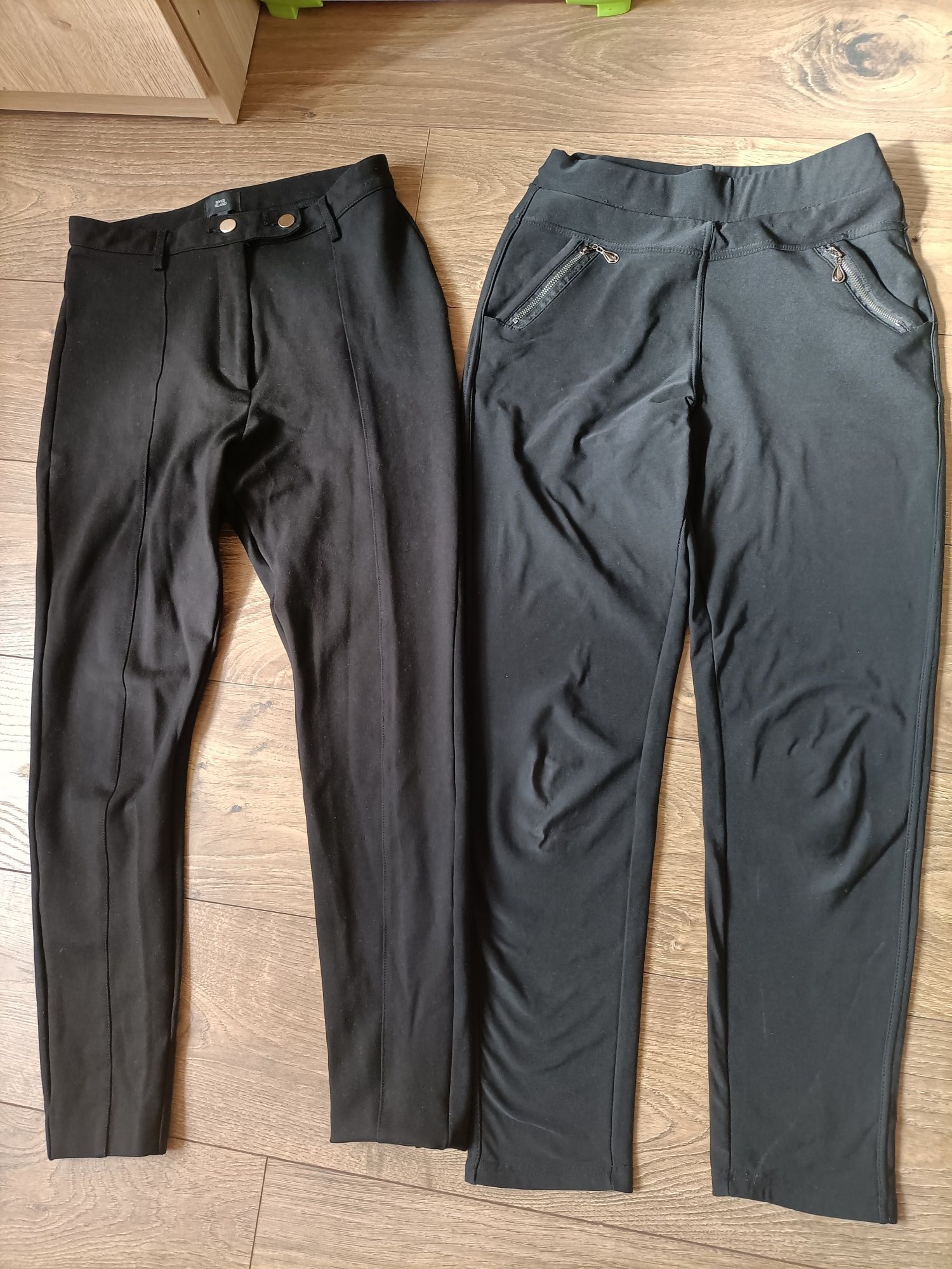 Dwie pary czarnych spodni River Island  S/M, 36/38