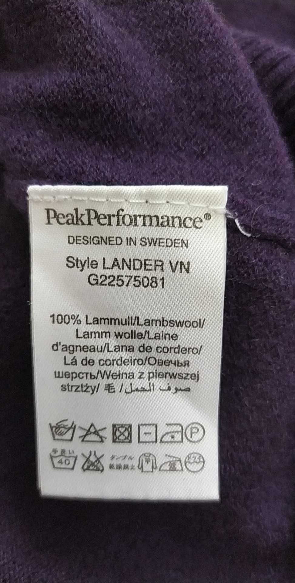 Sweter Peak Performance 100% wełna rozmiar S