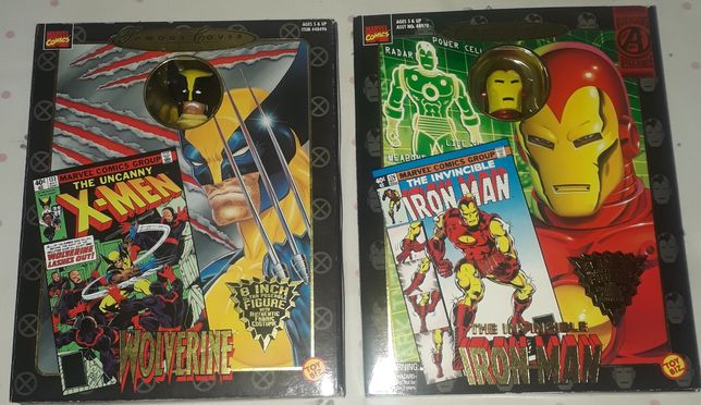 Marvel Comics Famous Cover Action Figure Series - Wolverine e IronMan