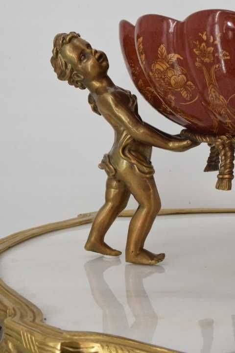 Patera Porcelanowa 4 Anioły - Czerwona Porcelana Anioł Amor