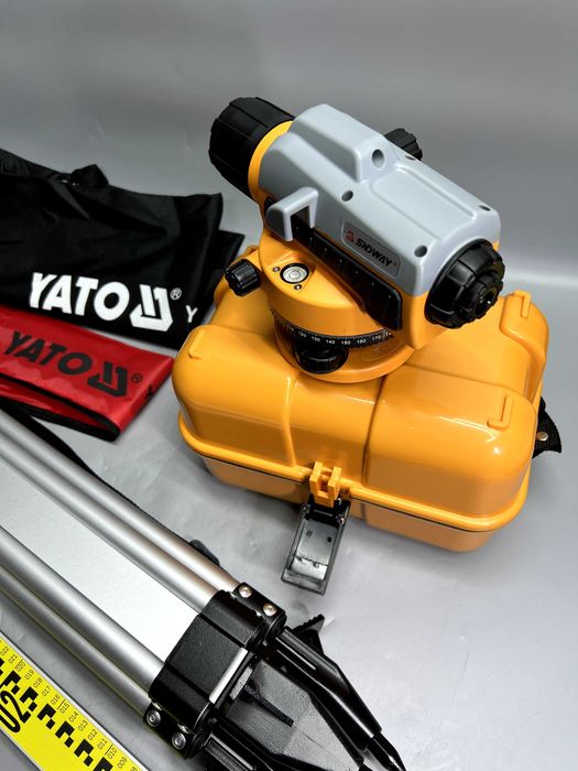 Проф качество Оптический нивелир Sndway SW-32A Штатив Рейка 5м YATO
