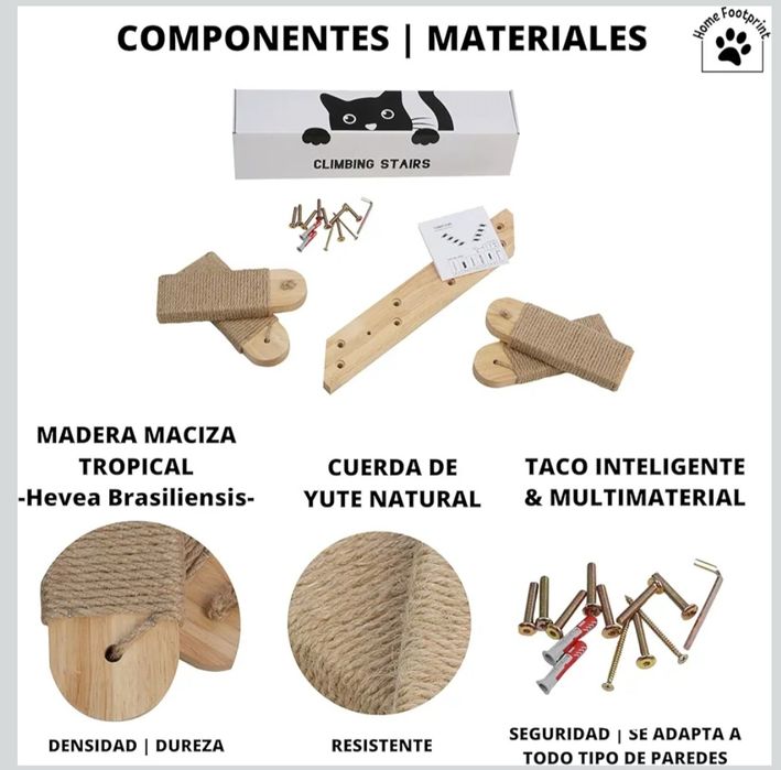 Vendo escada para gatos nova (Climbing Stairs da Home Footprint®)