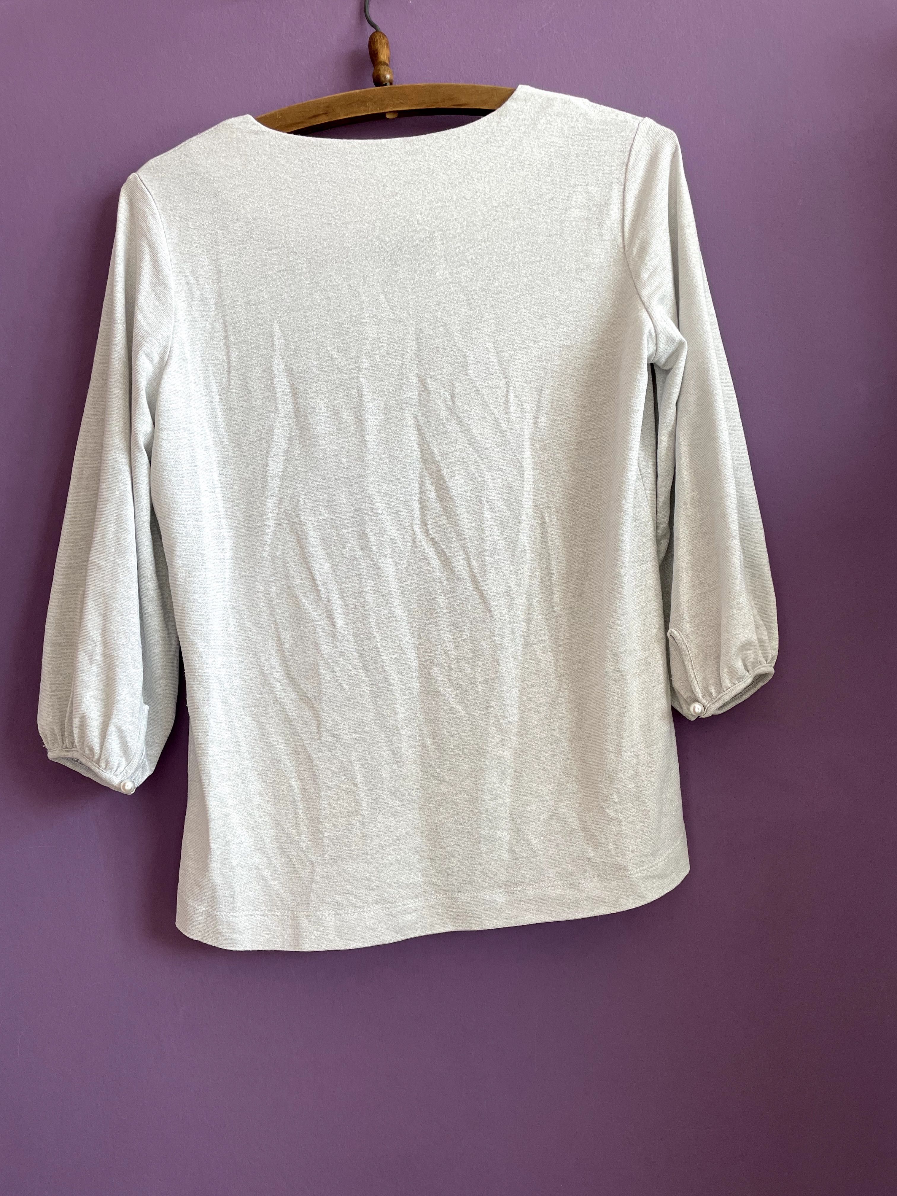 elegancka bluzka koszula błyszczącą metaliczna nitka quiosque 38 M