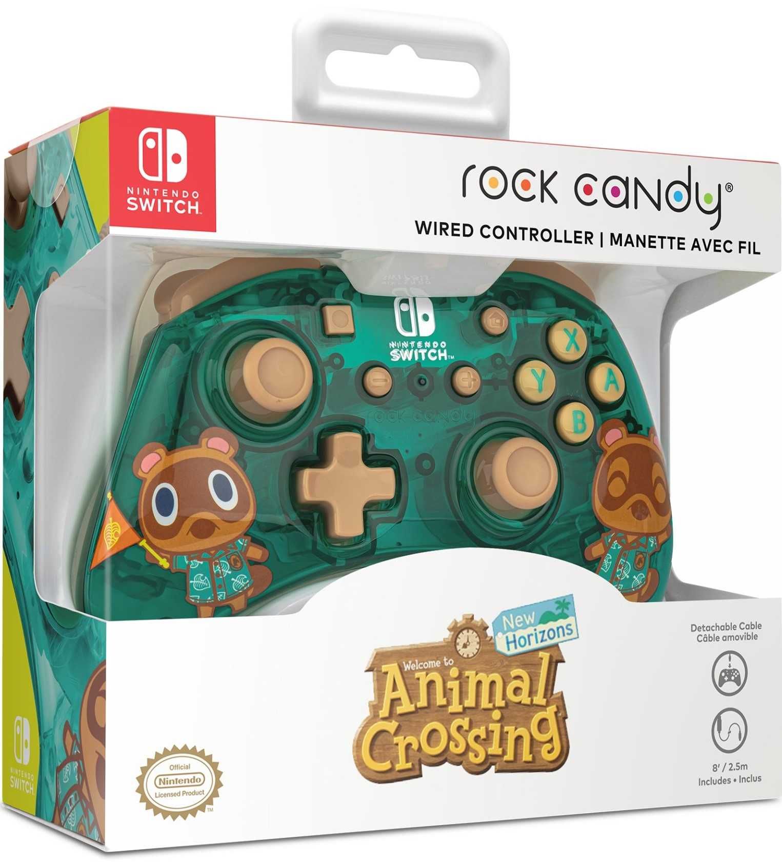 PDP SWITCH Rock Candy Mini Pad przewodowy ANIMAL CROSSING