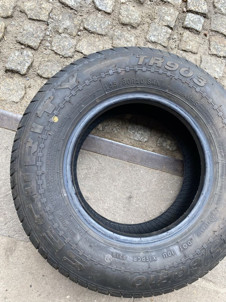 Dwie Opony Do Przyczepki 145/80R10 84N XL M+S Security TR903, 6mm 18r