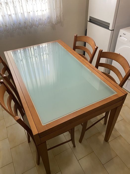Mesa madeira extensivel