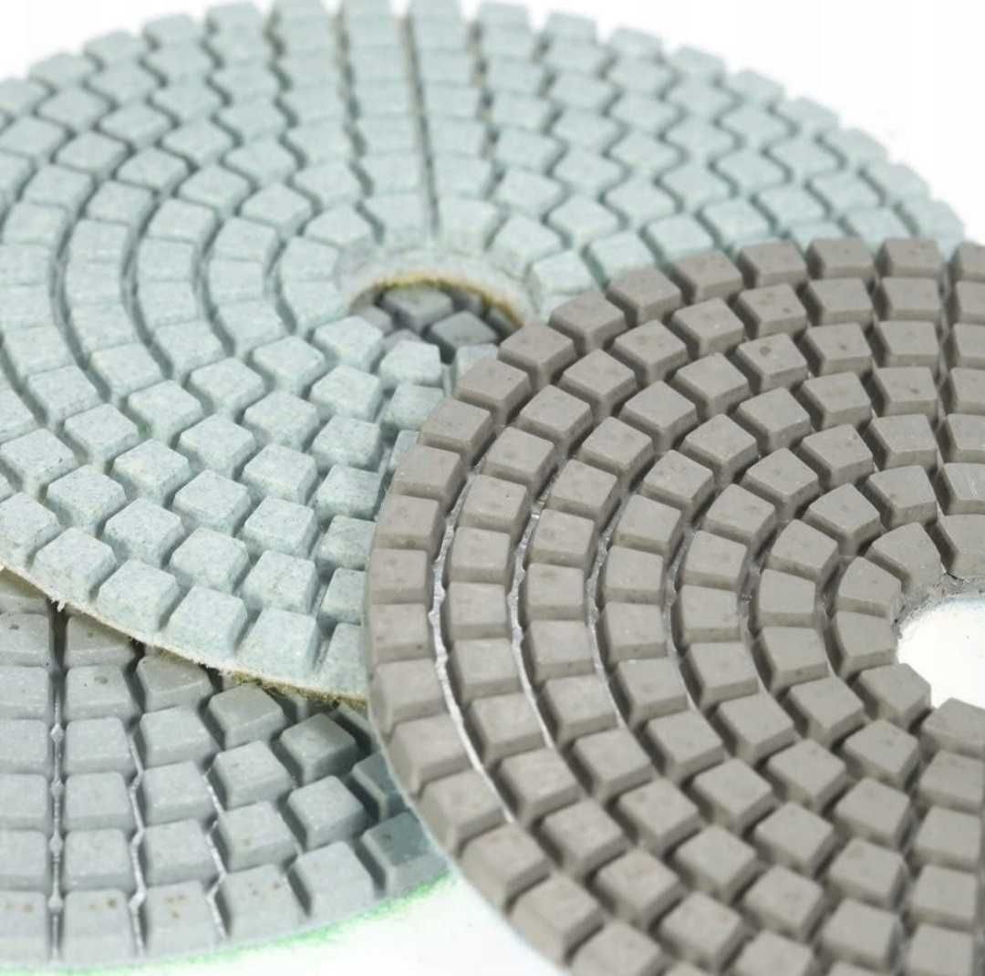 Zestaw Tarcze 7 Sztuk Diamentowe do Szlifowania Polerowania 100 mm