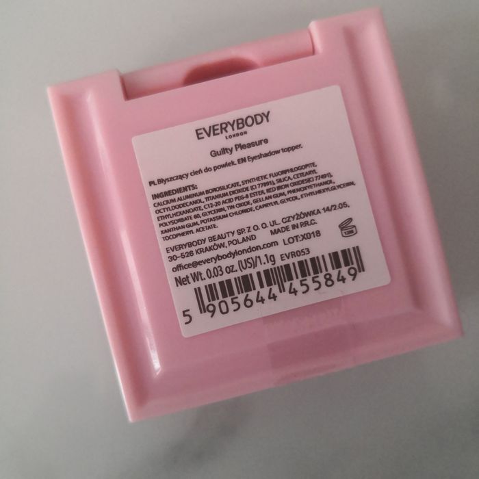 eVERYBODY lONDON Cień do powiek - Guilty Pleasure błyszczący NOWY
