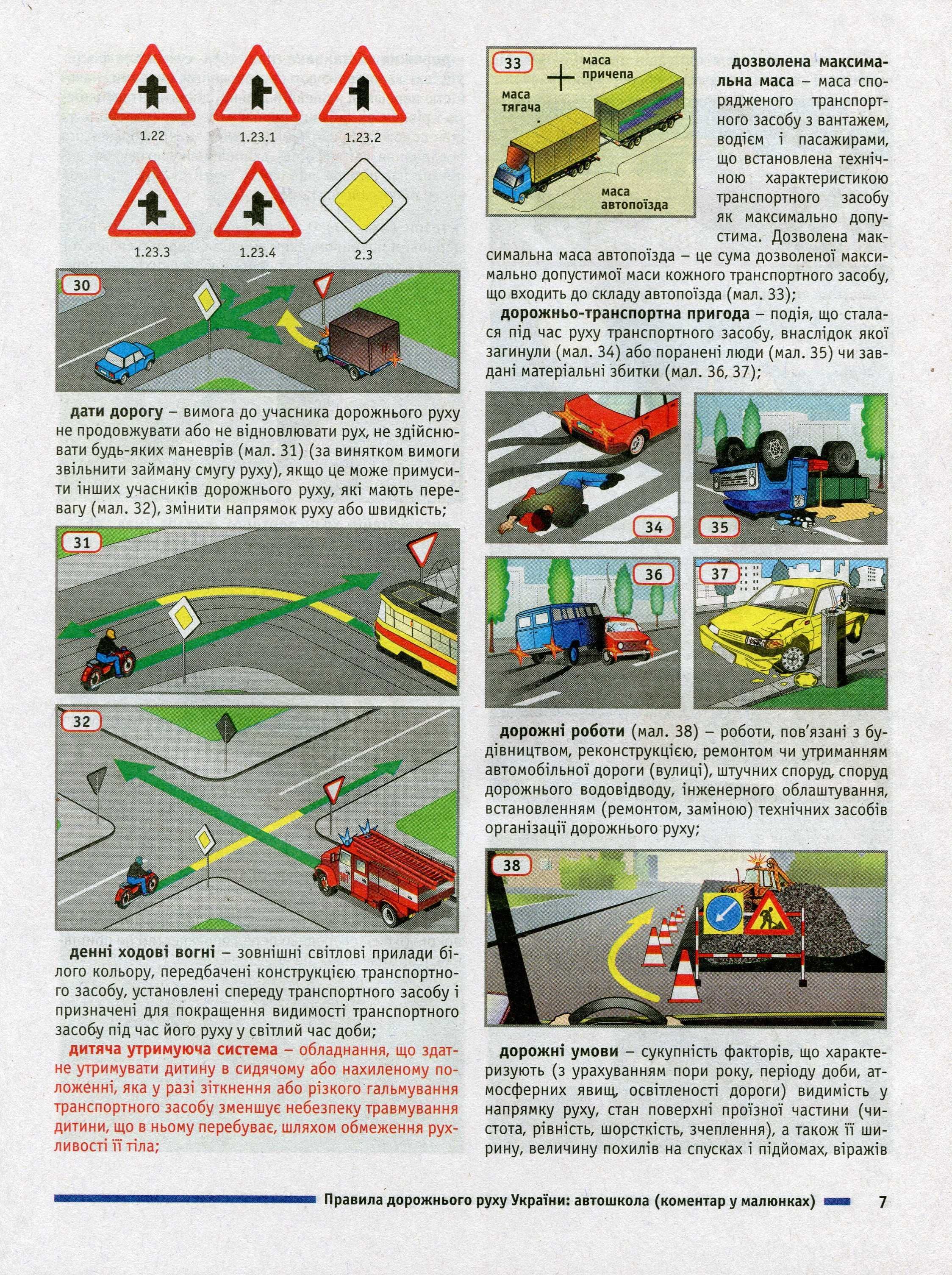 Новые правила дорожнього руху дорожного движения ПДР ПДД учебник 2023