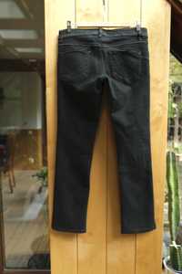 czarne jeansy Esprit proste biodrówki straight gothic W28 regular