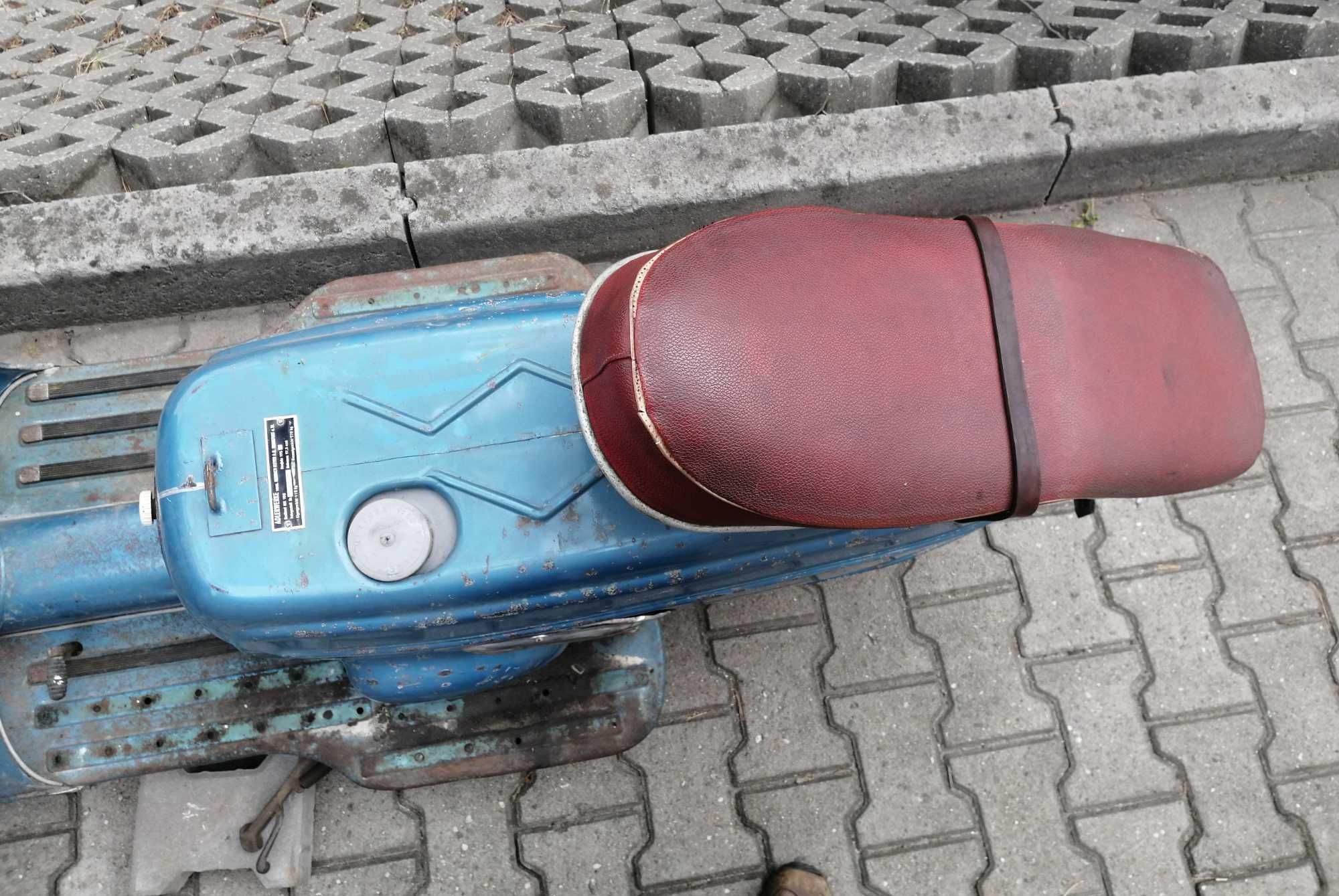 1956 Skuter Adler Junior MR100 jak Vespa Lambretta Heinkel Goggo IWL