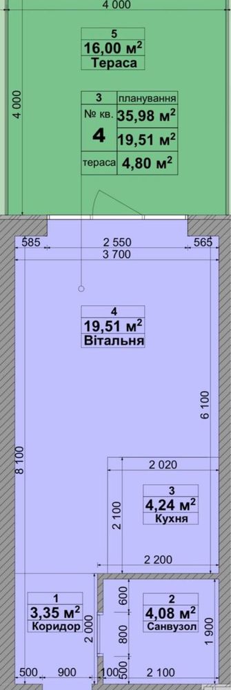 Приємна пропозиція! Квартра 32м2- 17200$! Розтермінування!