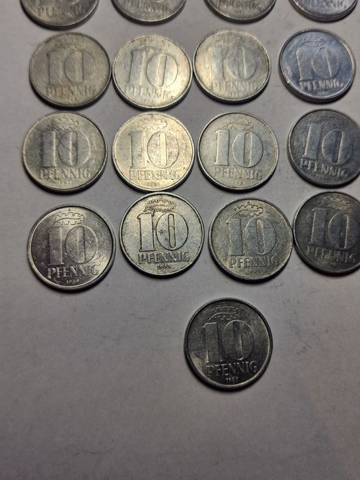 Zestaw monet 10 Pfening NRD