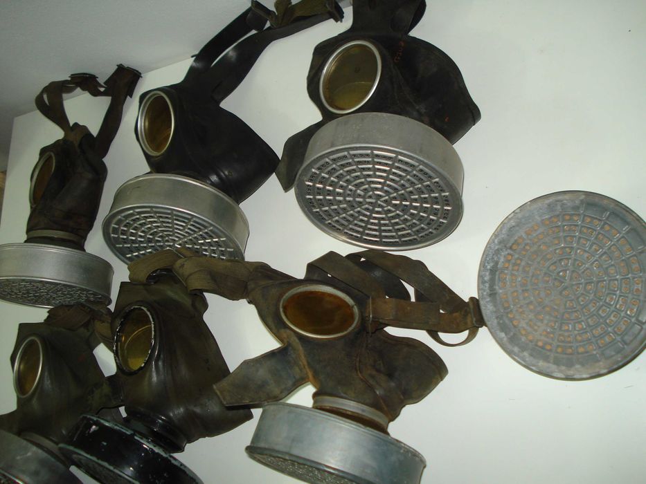 6 niemieckich  masek luftschutz VM 40