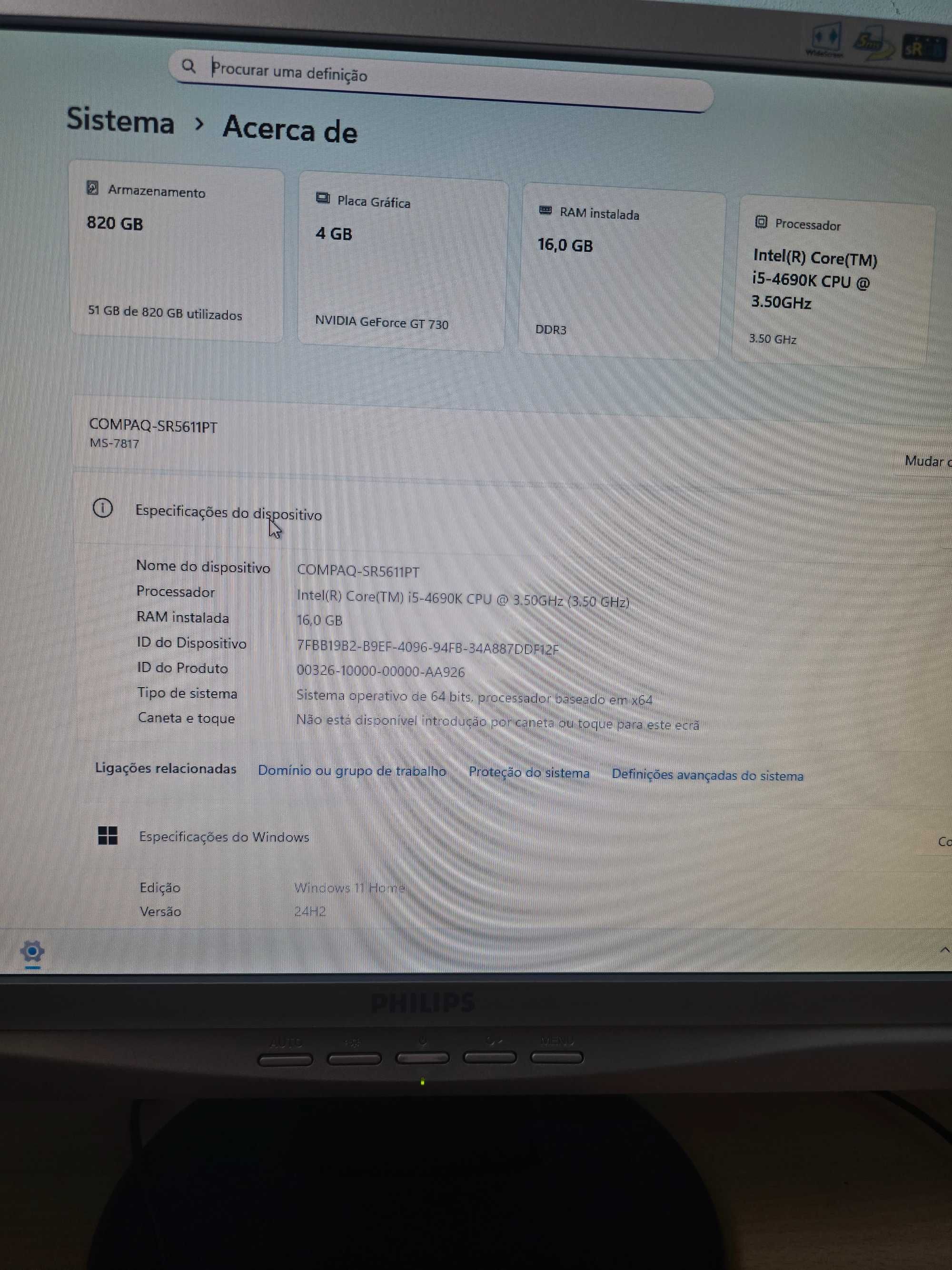 Computador Fixo Compaq Presario SR5612BE Como Novo