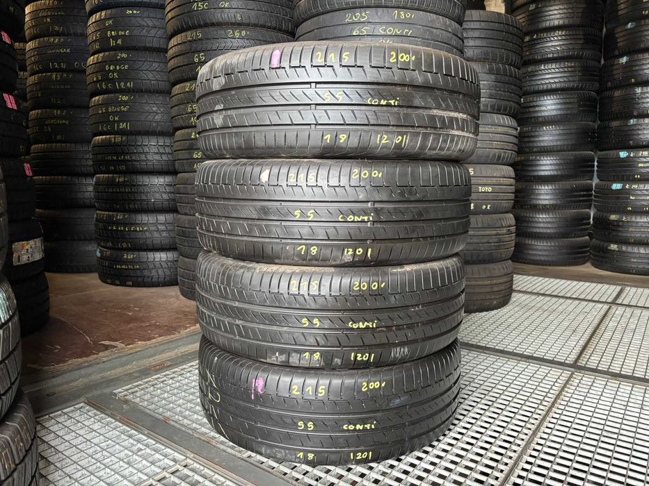 4X OPONY LETNIE 215/55R18 95H Continental PremiumContact 6 7.3MM 2020R