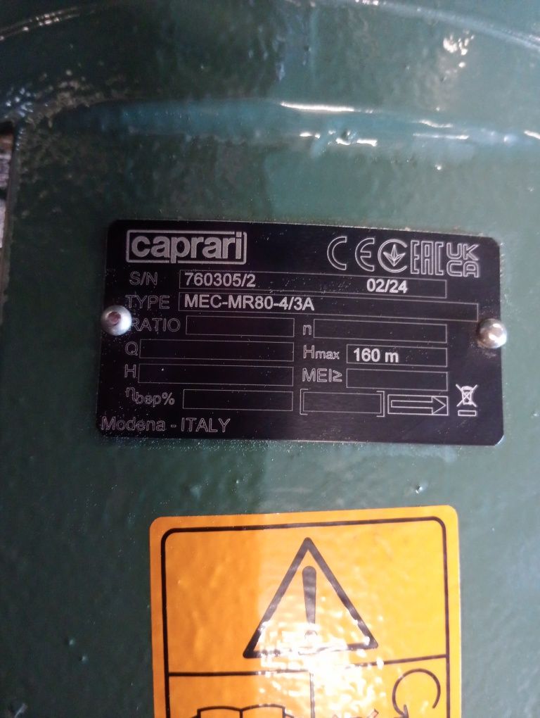 Pompa caprari ssąca