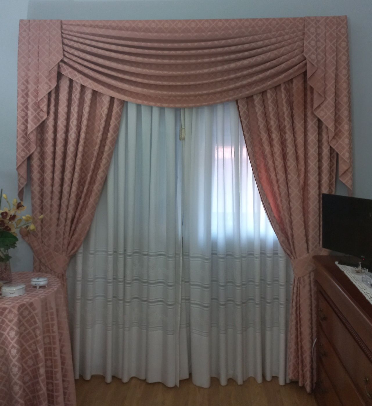 Cortinado com pendentes